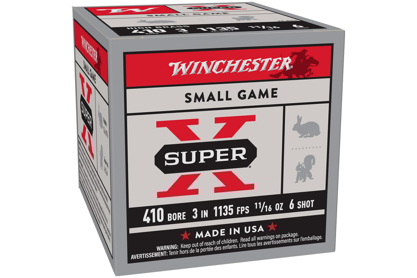 Winchester 410 Gauge 3 in 11/16 oz #6 Show Super X 25/Box